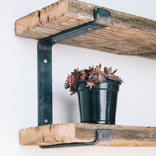 Shelf Bracket 2 Wide Heavy Duty Metal Shelf Bracket Etsy