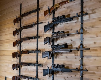 Custom Gun Rack, Wall Mounted Rifle Holders, Shotgun Storage Solution, Gun  Lover Hunting Gift, Fire Arms Wall Mount Hanger, Rustic Gun Mount 