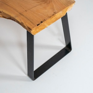 Custom Trapezoid Table Leg 2" wide, Rustic Steel, Sold Individually, Table Leg, End Table, DIY Farmhouse, Coffee Table Leg, Bench Leg, image 3