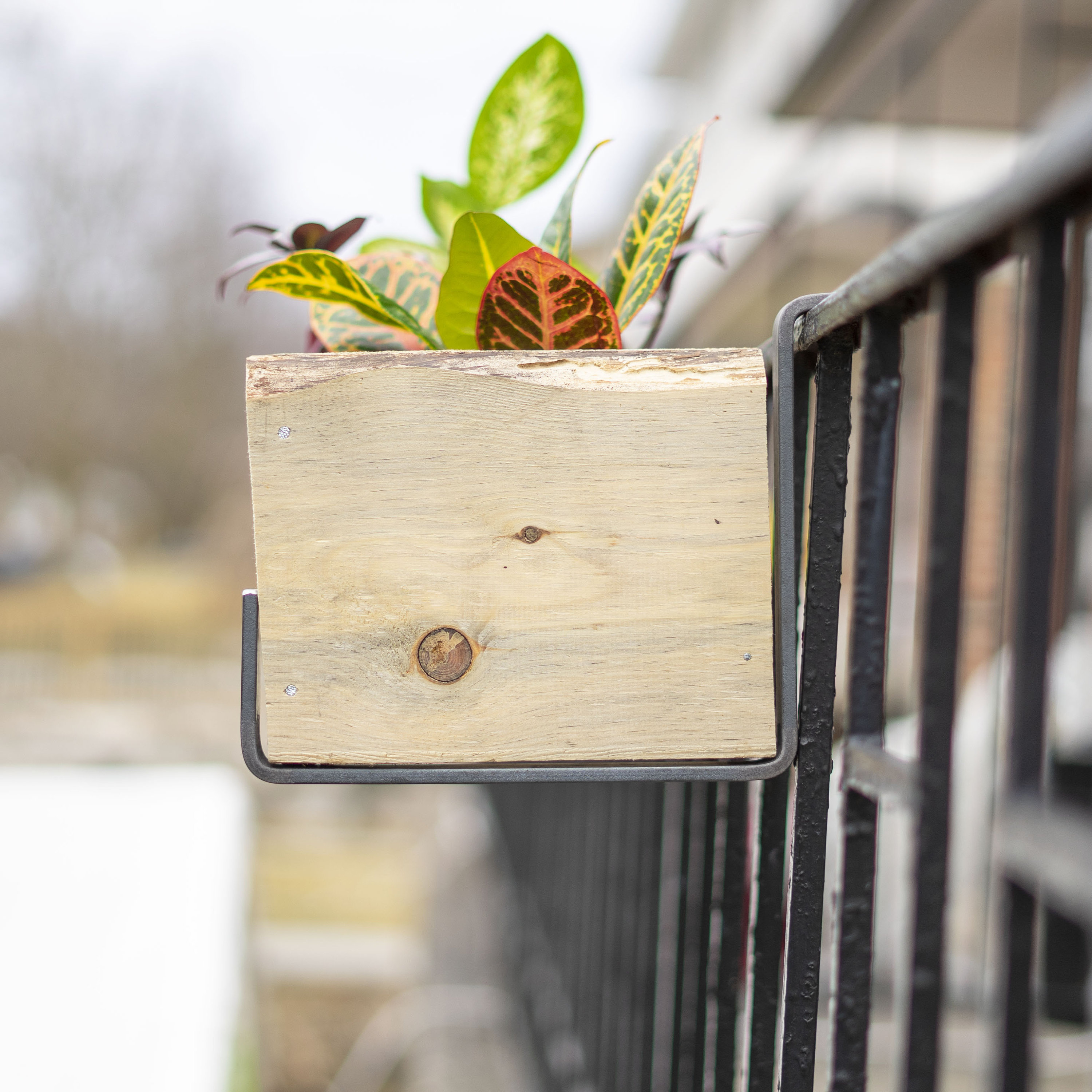 Deck Railing Planter Brackets Custom Flower Box Holder Rail Etsy Ireland