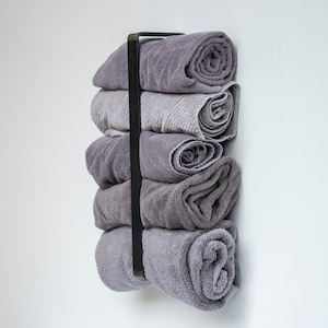 Custom Vertical Towel Rack, Rustic Modern Farmhouse Decor, Steel Home Fashion,  Bathroom Rack, Towel Rack, Contemporary, Industrial