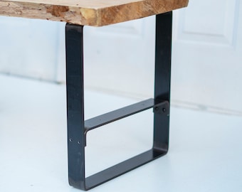 Custom Table Leg With Shelf Support 2" wide, Sold Individually, Table Leg, End Table, Farmhouse, Coffee Table Leg, Bench Leg, DIY Table Leg