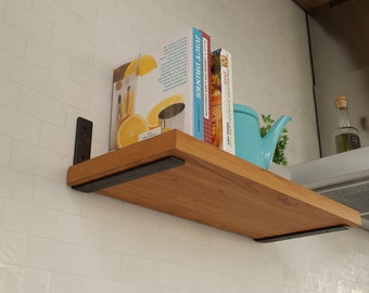 Shelf Bracket, Kitchen Shelf, 1.5" Wide, SOLD INDIVIDUALLY, Rustic Farmhouse Bracket, Heavy Duty Iron forged, Bathroom Entryway