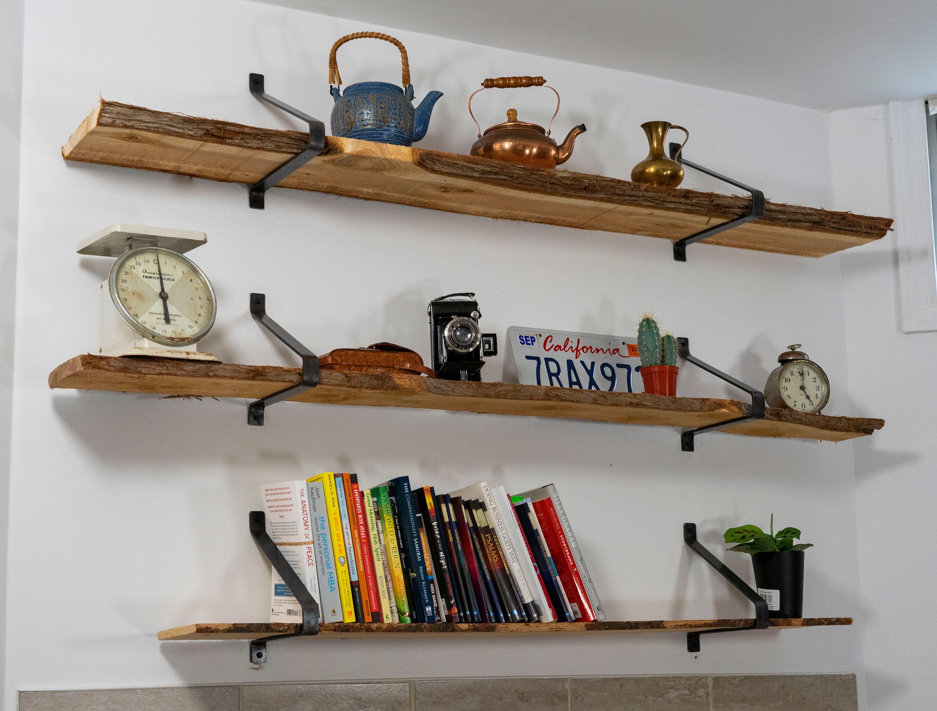 Bookshelf Bracket w/Bookend Custom Floating Bookshelf No Sag Etsy