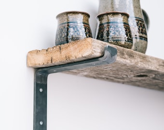 Shelf Bracket 1.5&quot; Wide Heavy Duty Metal Shelf Bracket, DIY Shelf Bracket, Shelf Brackets, Industrial Shelf Brackets, Modern Shelf Bracket