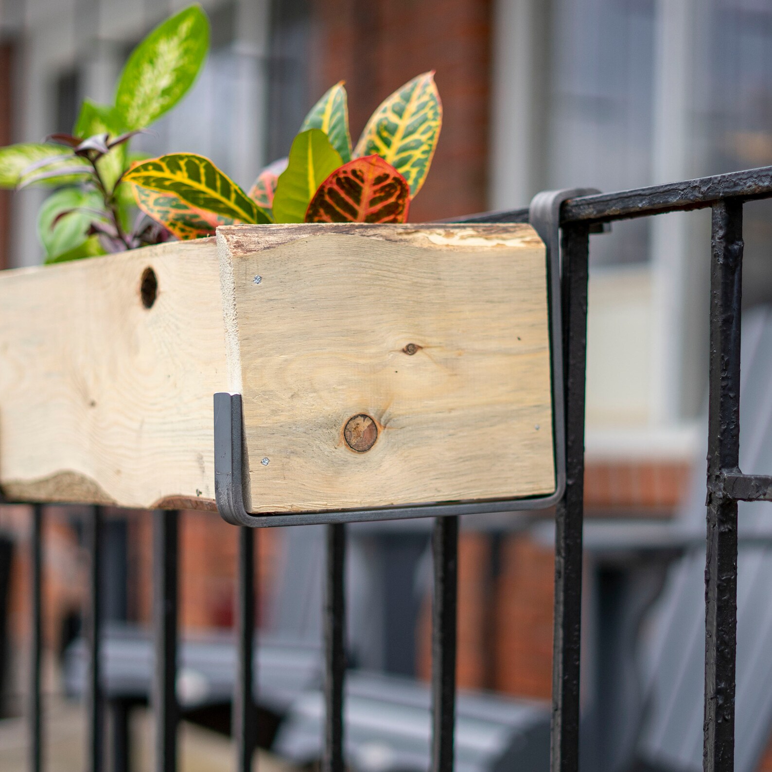 Deck Railing Planter Brackets Custom Flower Box Holder Rail Etsy Canada