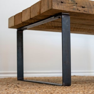 Custom Table Leg 2" wide, Rustic Steel, Sold Individually, Table Leg, End Table, Farmhouse, Coffee Table Legs, Bench Legs, DIY Table Leg