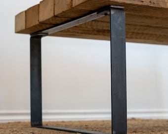 Custom Table Leg 2" wide, Rustic Steel, Sold Individually, Table Leg, End Table, Farmhouse, Coffee Table Legs, Bench Legs, DIY Table Leg
