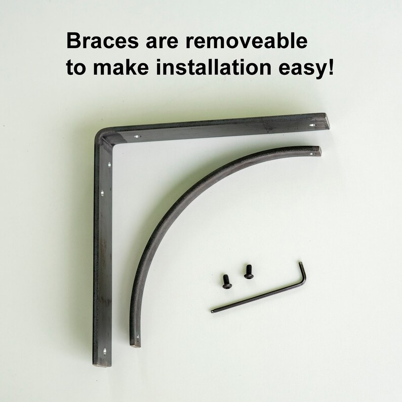 Shelf Bracket Heavy Duty Metal Shelf Bracket DIY Shelf Etsy