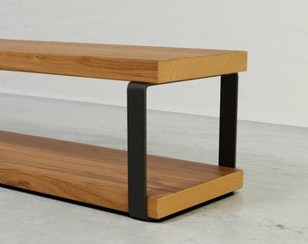Bookshelf Table Leg 2" wide, Custom Rustic Steel, Console Table, Farmhouse Coffee Table, Bench Legs, DIY Table Legs