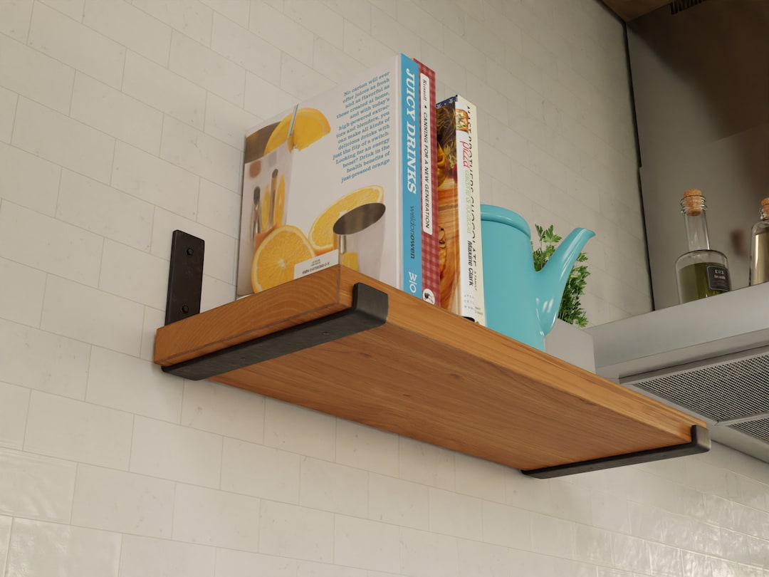 J Style Shelf Bracket, 1.5 Wide Kitchen Shelf, SOLD INDIVIDUALLY