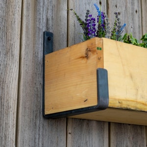 Planter Box Hook Custom,  Deck Railing Planter Brackets, Flower Box Holder, Rail Planter Box Hooks, Wall Hanging Planter Brackets