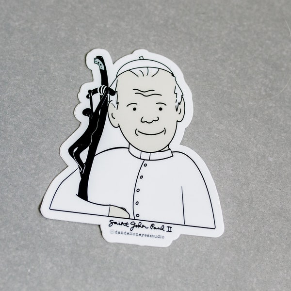 Saint Pope John Paul II Vinyl Sticker Decal