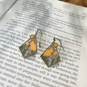 Wild & Scenic // stained glass resin earrings