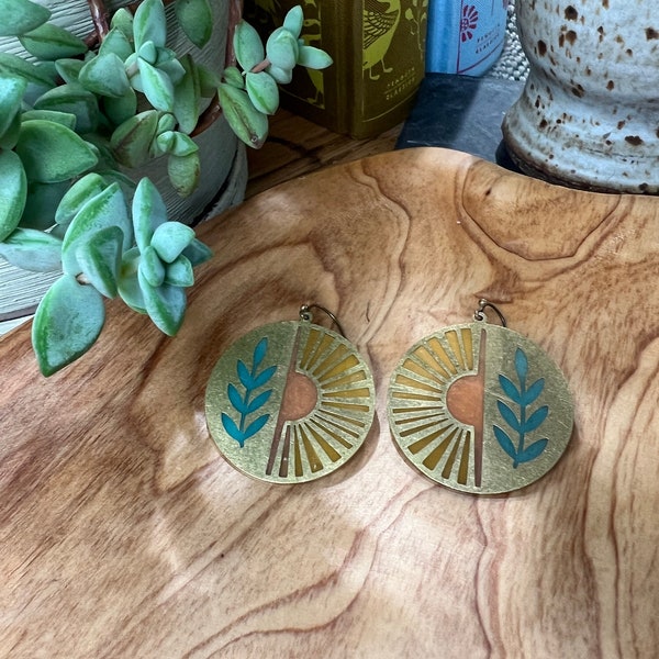 Stained Glass Earrings Etsy