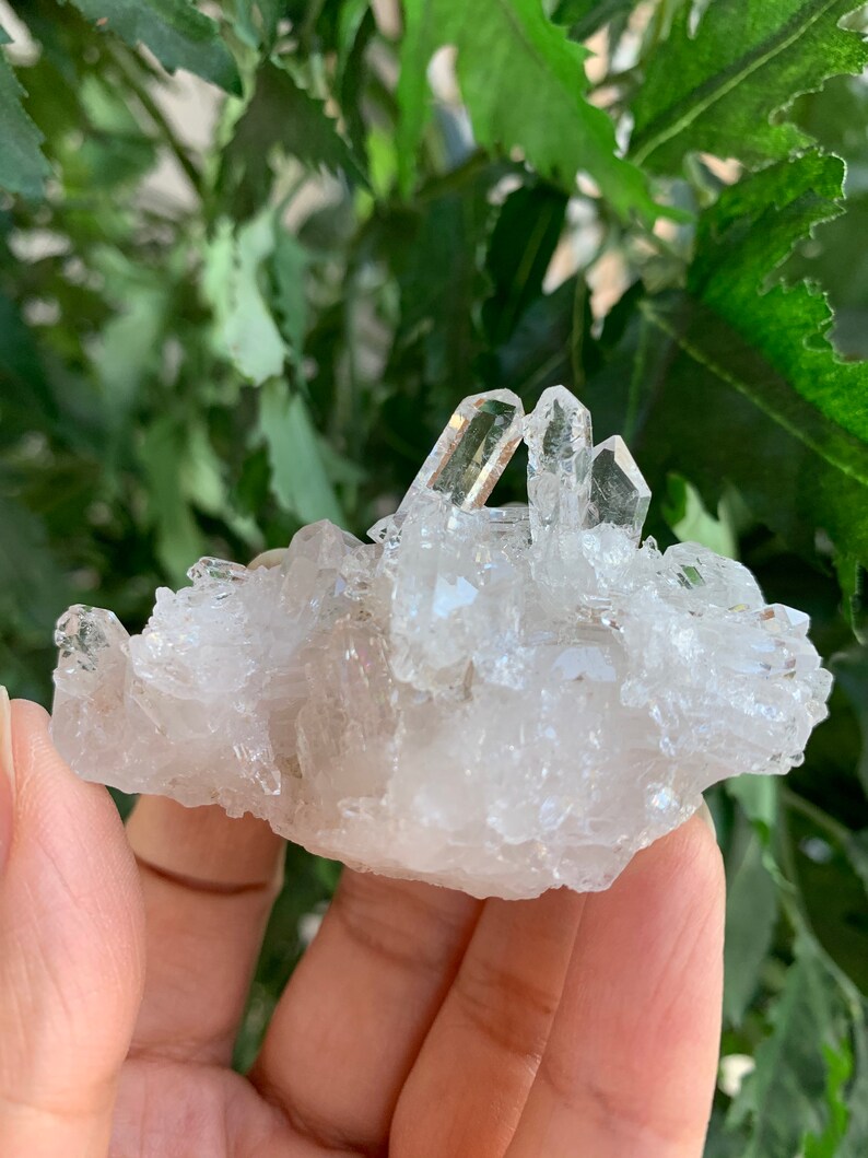 Grade A Clear Quartz Crystal Cluster 1.5  4 Inches Raw image 5