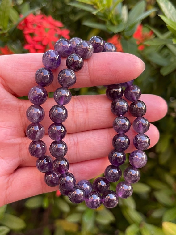 amethyst crystal bracelet | Gallery posted by Crystalmoonheal | Lemon8