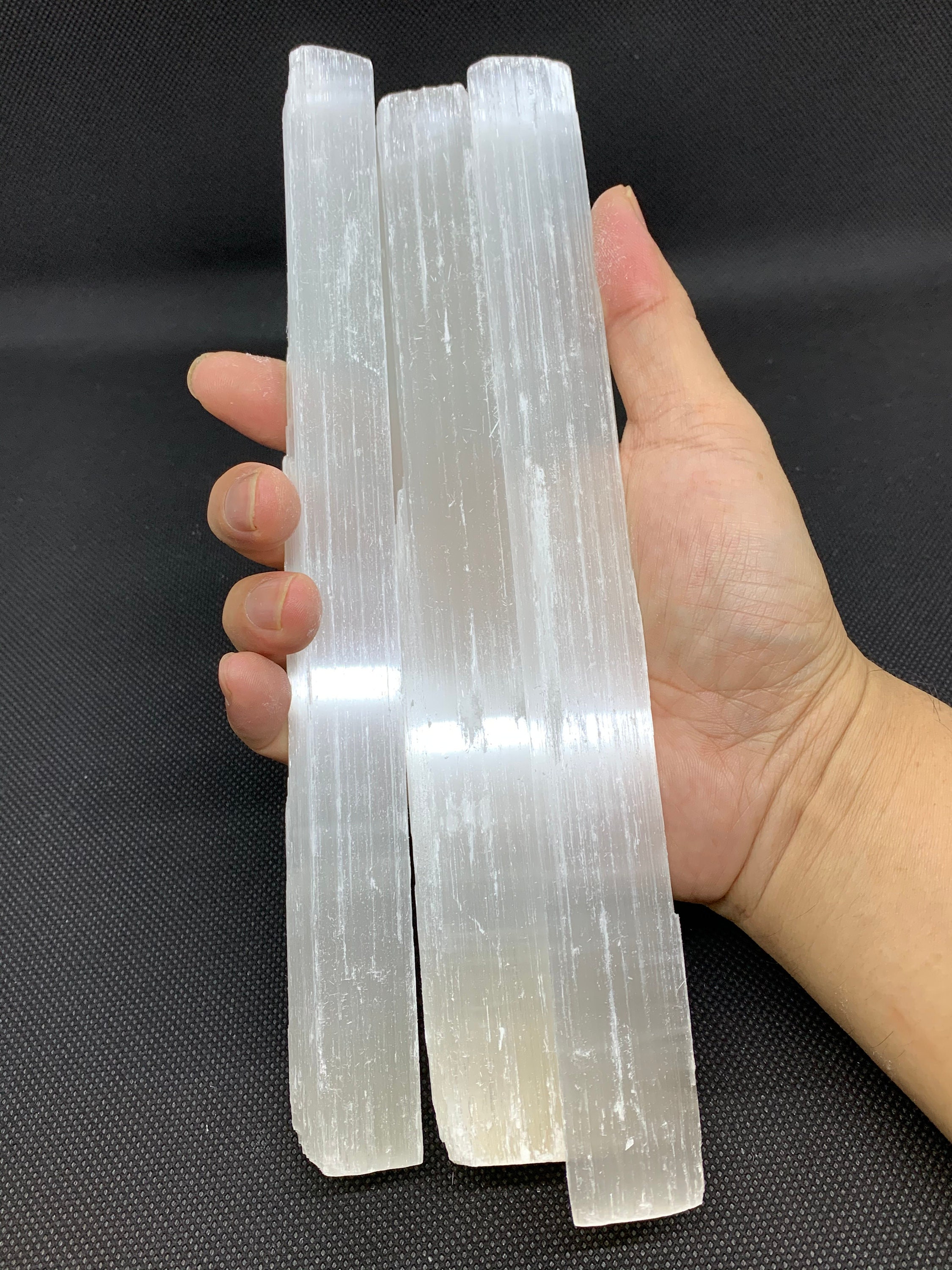 Selenite Sticks 910 Inches Long Natural White Crystal Etsy