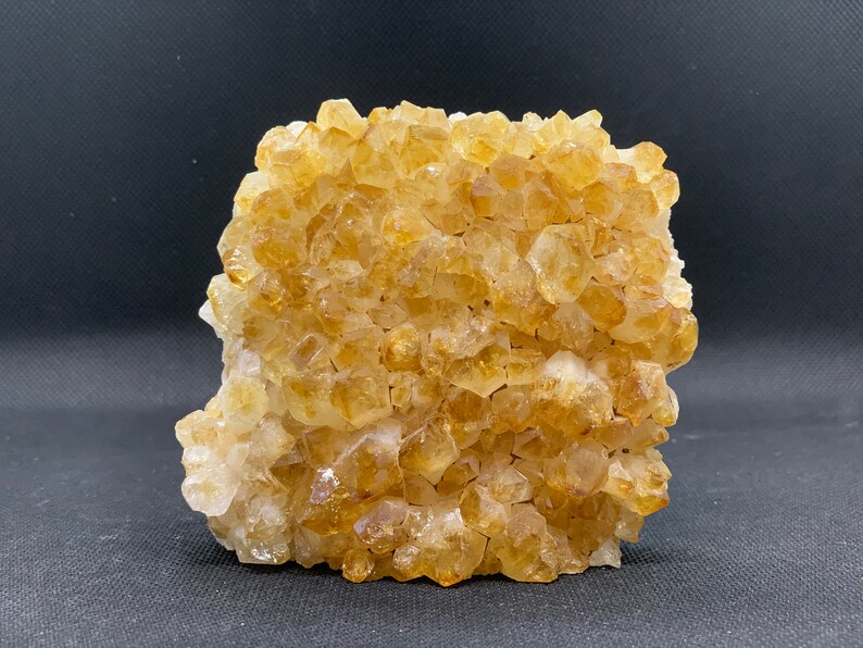 Brazilian Citrine Clusters With Cut Base Honey Citrine Quartz 1.5-2 lbs