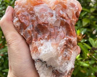 Fossil Cavern ORANGE CALCITE CRYSTAL LARGE BANDED EGG HAND CARVED REIKI Heal 60mm 132g st191 Fossil Cavern ORANGE CALCITE CRYSTAL LARGE BANDED EGG HAND CARVED REIKI Heal 60mm 132g st191