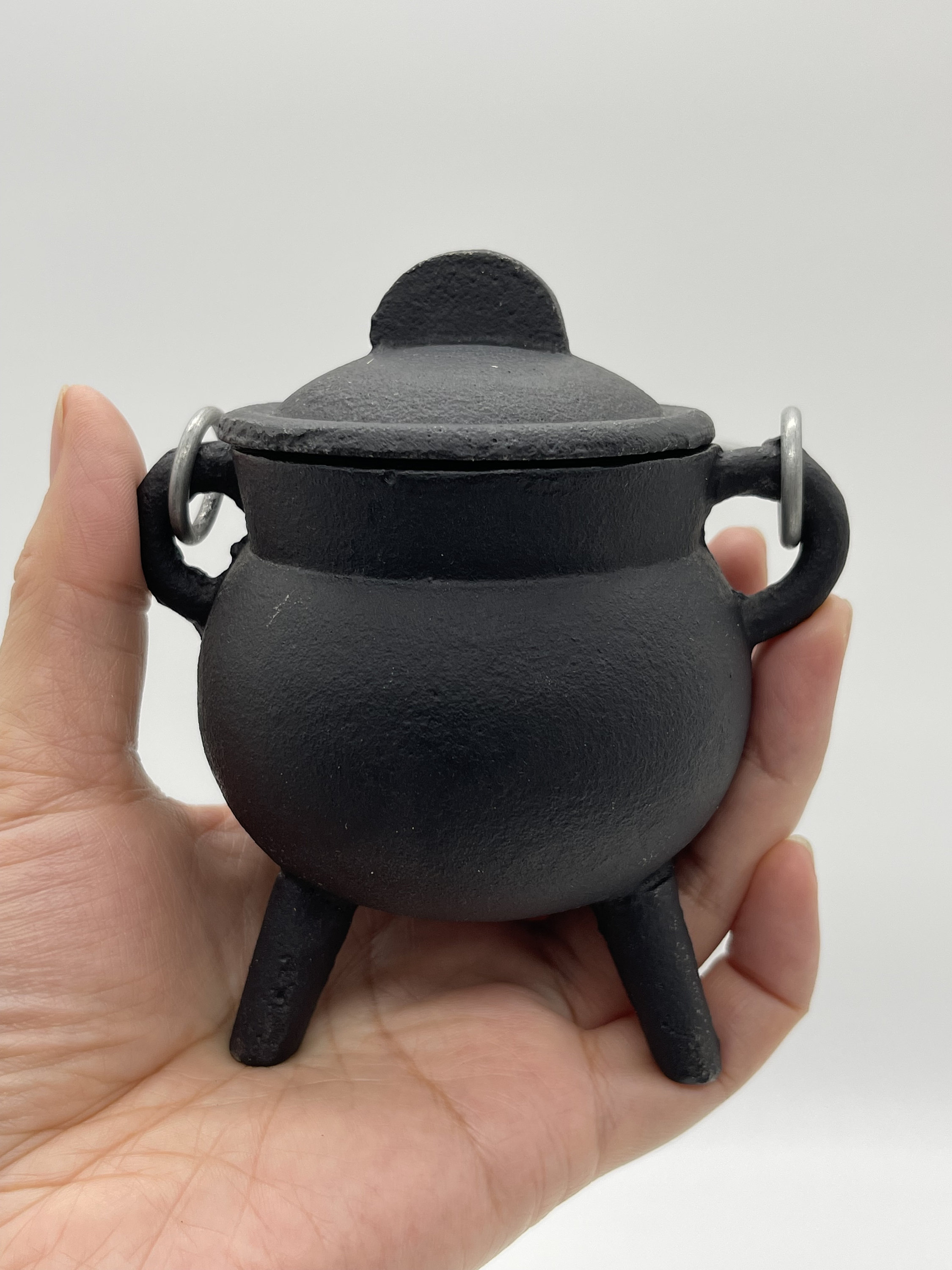 Plain Cast Iron Cauldron With Lid and Handle Witches - Etsy