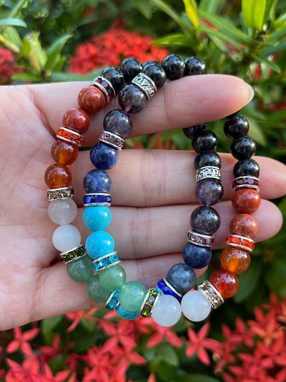 crintiff - 7 Chakra healing bracelet - Chakra lava India | Ubuy