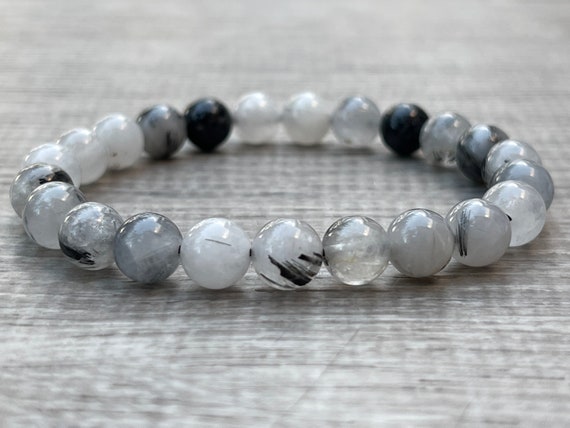 A+ Natural Clear Crystal Beads Bracelet Healing Stress Relief Gift For Men  Women