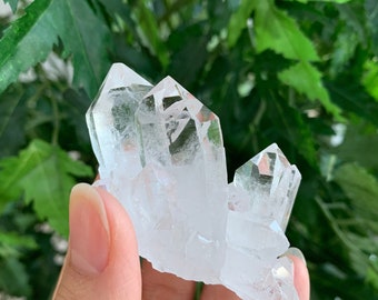 Grade A++ Clear Quartz Crystal Cluster, 1.5 - 5 Inches Raw Clear Quartz Geode, Quartz Crystal, Quartz Cluster, Crystal Geode