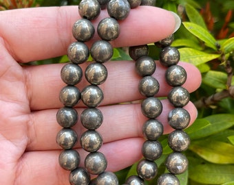 Grade A++ Pyrite Crystal Bead Bracelet 8mm, Genuine Crystal Pyrite Gemstone Bracelet, Protective Bracelet, Gift for Men & Women