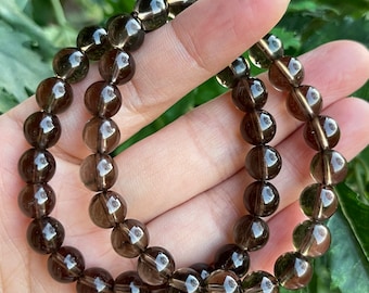 Natural Smoky Quarts Jewelry 925 Sterling Silver Bracelet. Price Cut Smoky Quarts Gemstone Natural Smoky Quarts Bracelet