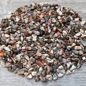 Grade A++ ocean jasper semi tumbled gemstone mini chips 3 - 12 mm, polished ocean jasper crystal chips, wholesale bulk lot