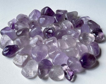 Grade A++ Amethyst Pebble, Amethyst Tumbled Stones Large, Polished Amethyst, Healing Crystals and Stones, Pick a Weight