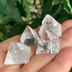 5 pcs apophyllite tips, apophyllite point, apophyllite pyramid, some with rainbow inclusions, raw crystals and stones, pick a size and qty