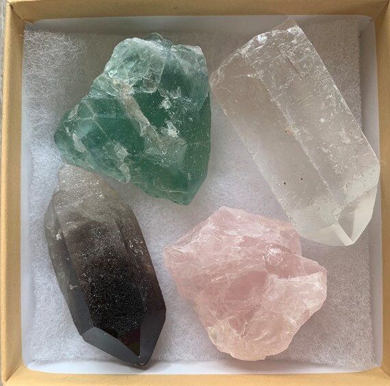 Premium Crystals & Healing Stones Set for New Beginnings, Meditation,  Protection 