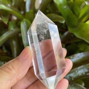 Premium Clear Quartz Six-Sided Fully Polished Double Terminated Points, Double Pointed, Generator For Crystal Healing, Pick a Weight