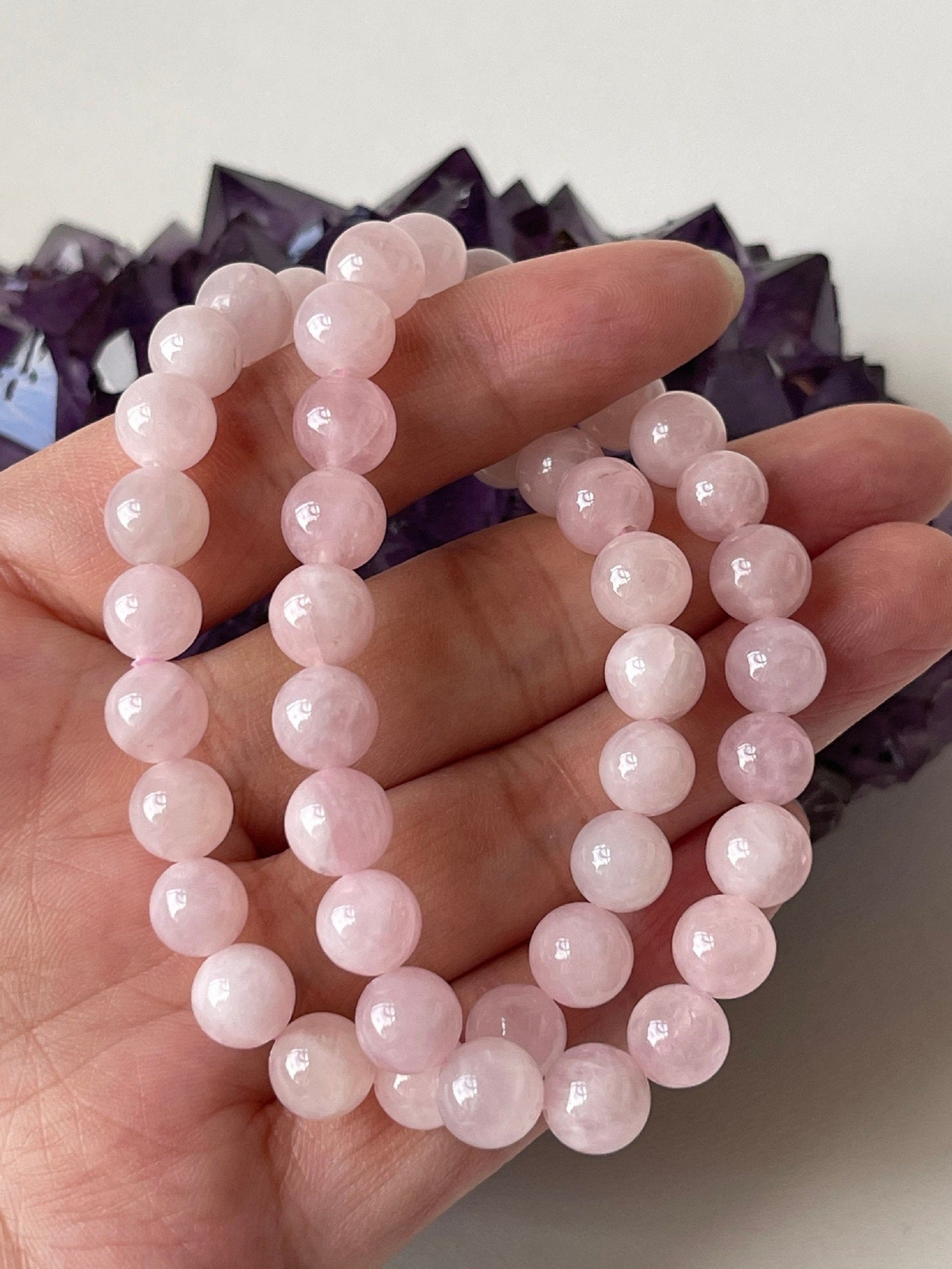 Natural Rose Quartz Stone Beads Round Loose Beads For Jewelry Making  Handmade Bracelet 4mm(0.157'')-12mm(0.472'')