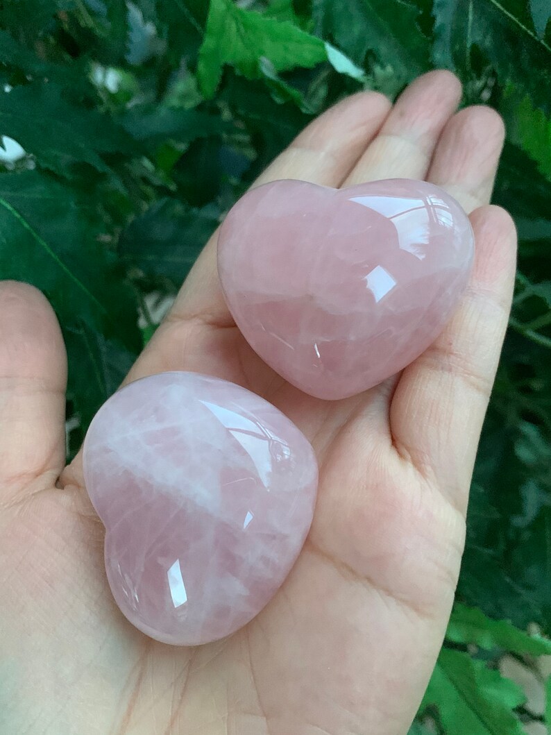 Large Rose Quartz Heart, 1.75quot; Polished Rose Quartz Puffy H Large Rose Quartz Heart, 1.75quot; Polished Rose Quartz Puffy H