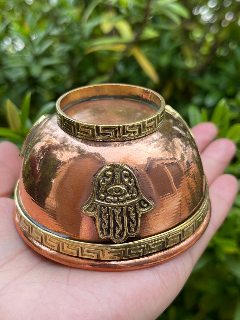 Copper Offering Bowls 3'' Incense Burner Ritual Etsy