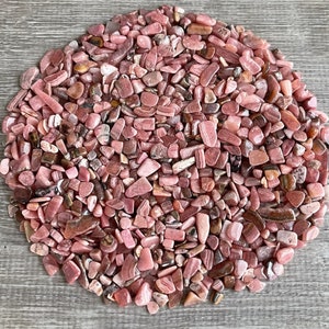 Grade A++ Rhodochrosite Semi Tumbled Gemstone Mini chips 5 - 12 mm, Rhodochrosite Tumbled Chips, Wholesale Bulk Lot