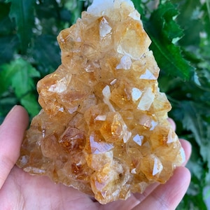 Brazilian Citrine Clusters With Cut Base, Honey Citrine Quartz Cluster, Citrine Cathedral, Money Stone, Success Stone, Pick a Size