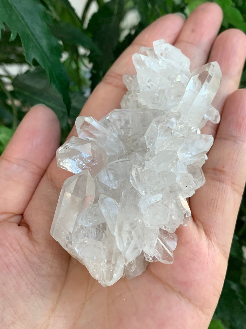 Grade A Clear Quartz Crystal Cluster 1.5  4 Inches Raw image 6