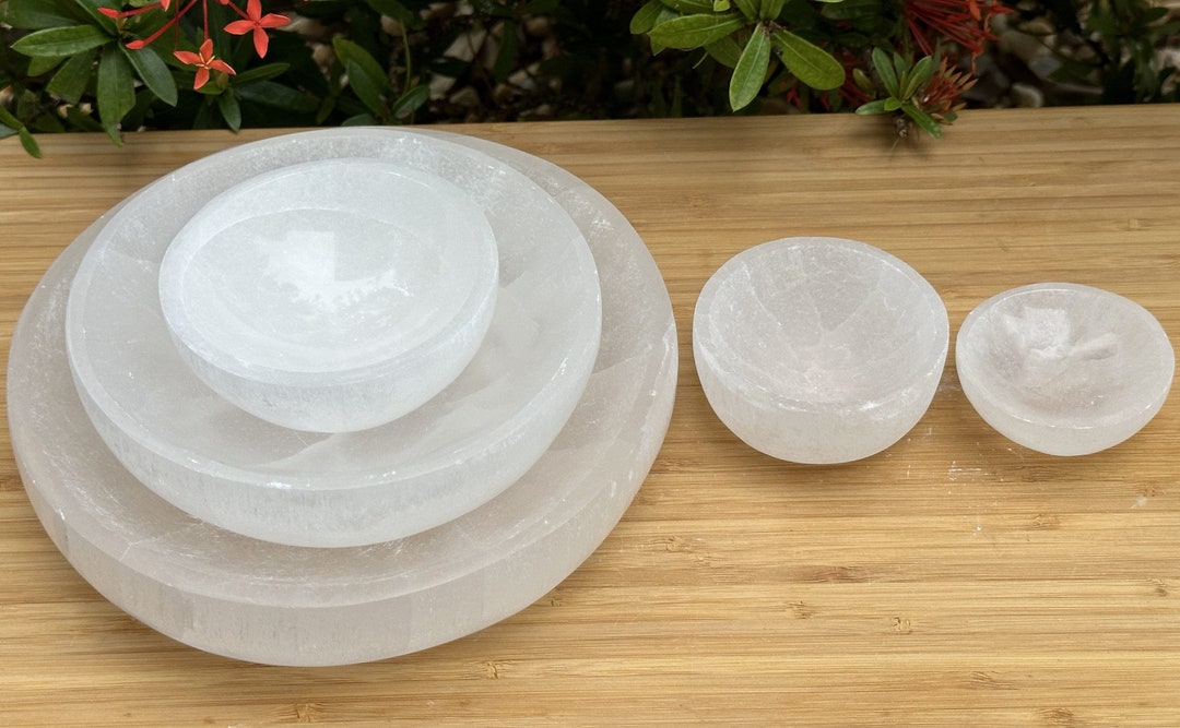 Extra Large Selenite Bowls 2 34 6 & Etsy