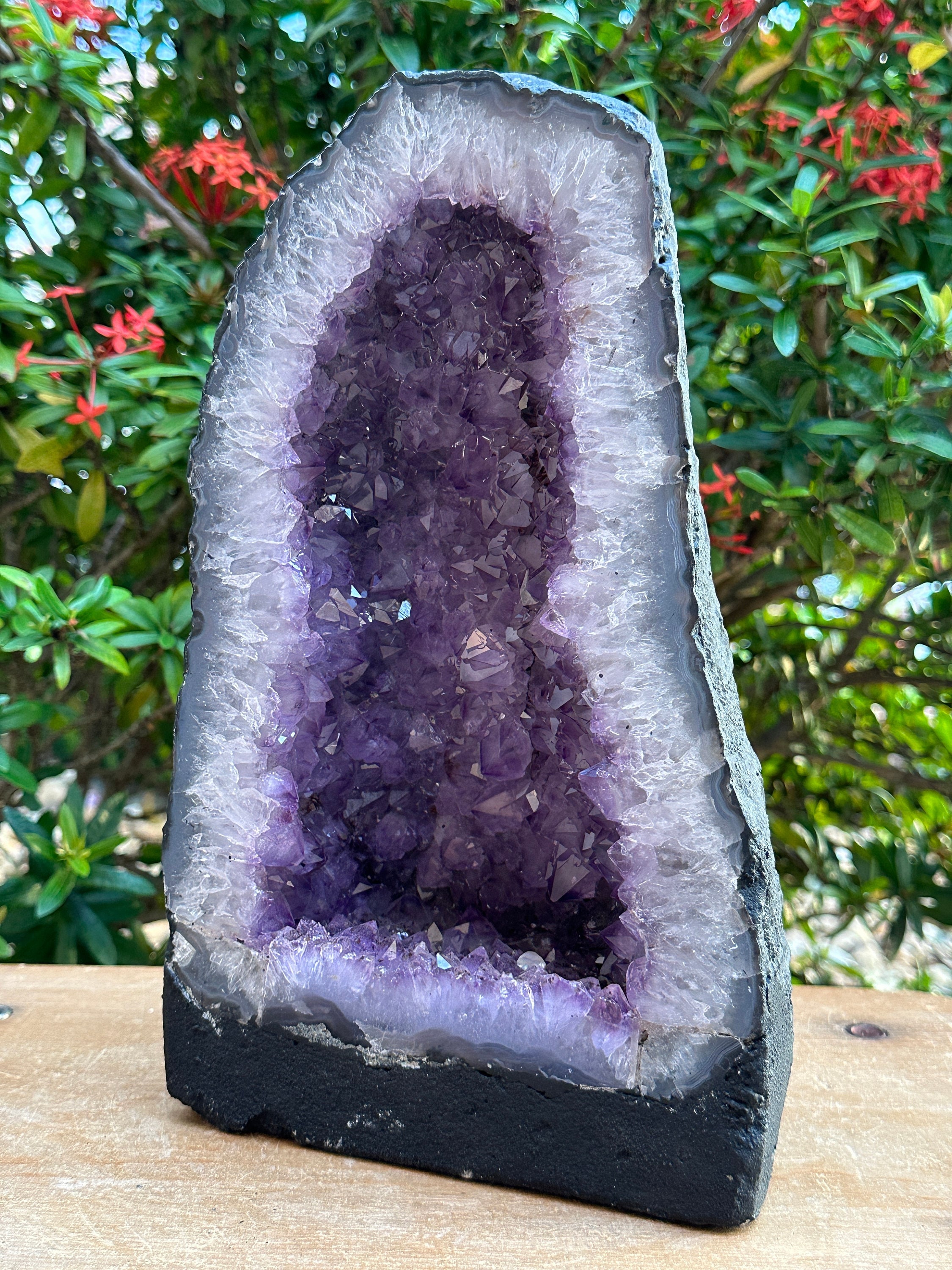 EMOTIONAL HEALING POOL Amethyst Geode Cathedral 19.50 VERY High Quality  DAG-49, Cosmic Cuts©