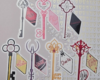 Hazbin Hotel Key Themed Sticker (7 Pack)