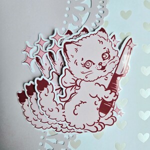Kitty Comic Sticker