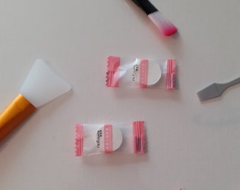 Set gezichtsmaskers van gecomprimeerd katoen, doe-het-huidverzorging, gezichtsverzorging op reis