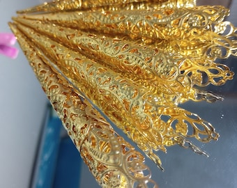 Gold finger claws, dragon claws, finger armour, thai fingertips, cosplay gold finger nails, midi rings, gothic, steampunk, gold finger cuffs