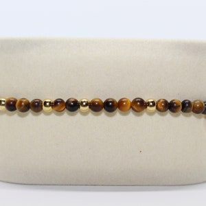 Tortoise & Gold Bead Bracelet