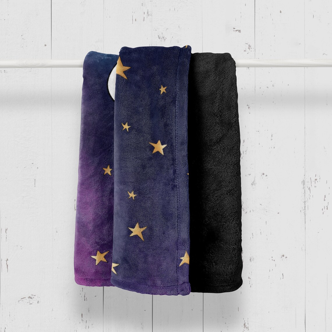 Moon Blanket Moon And Stars Minky Blanket Super Soft | Etsy