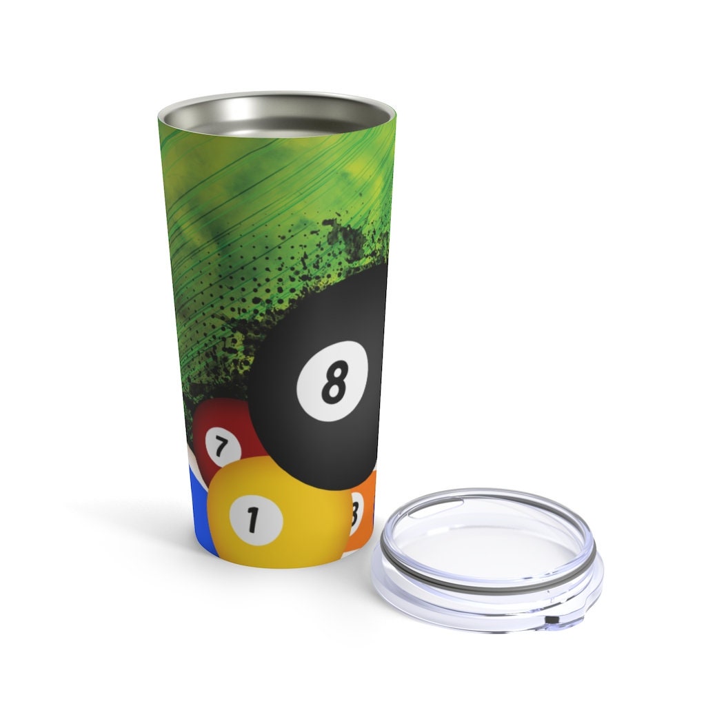 Billiards Gift Billiard Tumbler Pool Lover 8 Ball Grunge Etsy